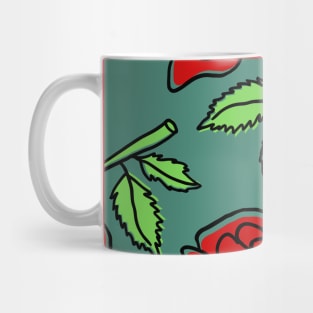 Red Roses in Alexandrite Color Mug